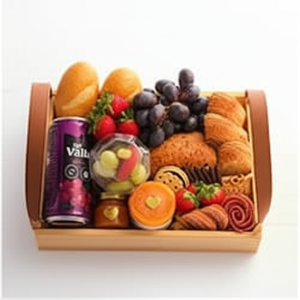 Cesta Vanilla Baby – café da manhã delicado e elegante